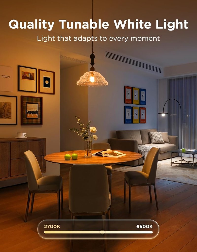 Govee Smart Light Bulbs - Color Changing WiFi & Bluetooth LED Bulbs | 16 Million Colors, Music Sync, A19, 800 Lumens, 4 Pack