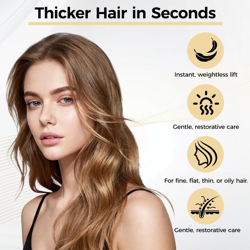 Mokasakiso Hair Thickening Texture Spray (8.5 oz), Volume Texturizing Spray for Fine Hair Women & Men, Hair Volumizer Organic Ingredients, Protects, Strengthens & Repairs