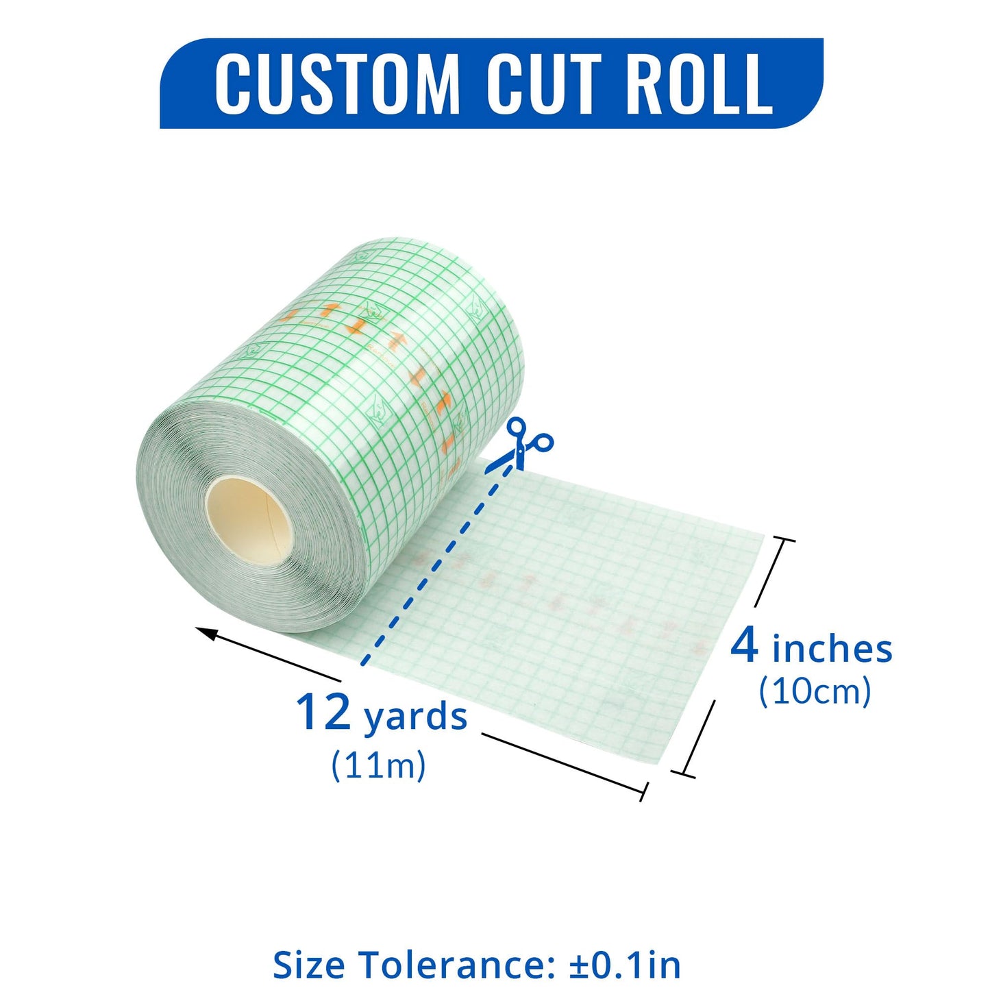 LotFancy Tattoo Aftercare Bandage, 4" x 12 Yards Roll, Transparent Film Dressing, Waterproof Protective Tattoo Wrap Tape for Second Skin Healing, New Tattoos and Scar Therapy