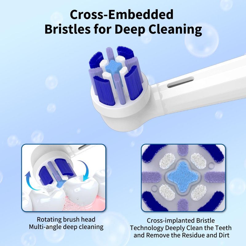 10 Pack iO Toothbrush Replacement Heads Compatible with Oral-B iO Series, Fit for iO 3/4/5/6/7/8/9/10 Electric Toothbrush, White