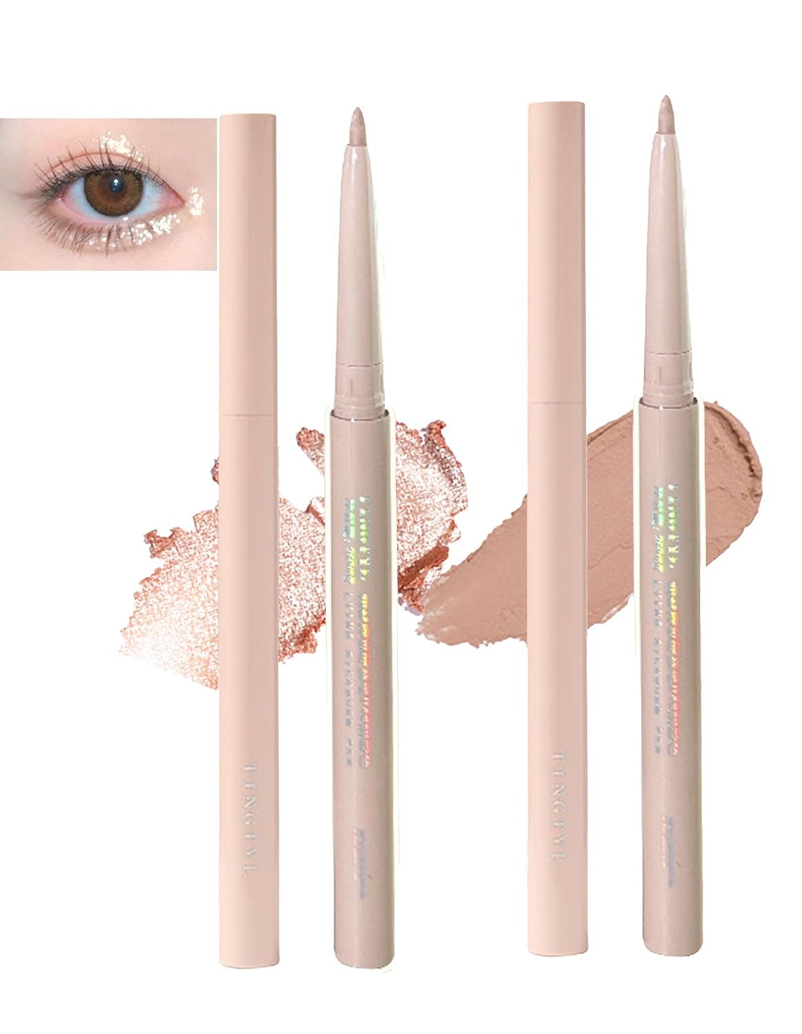 Under Eye Highlighter Makeup Stick - Silky-Smooth Brightener & Contour Pencil | Long-Lasting, Smudge-Proof, 2PCS