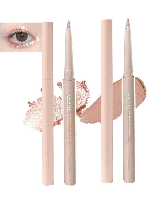 Under Eye Highlighter Makeup Stick - Silky-Smooth Brightener & Contour Pencil | Long-Lasting, Smudge-Proof, 2PCS
