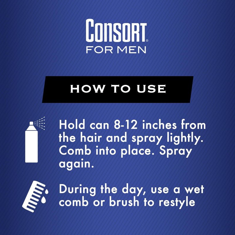 Consort Hair Spray 8.3 Ounce Regular Hold Aerosol (Pack of 3)