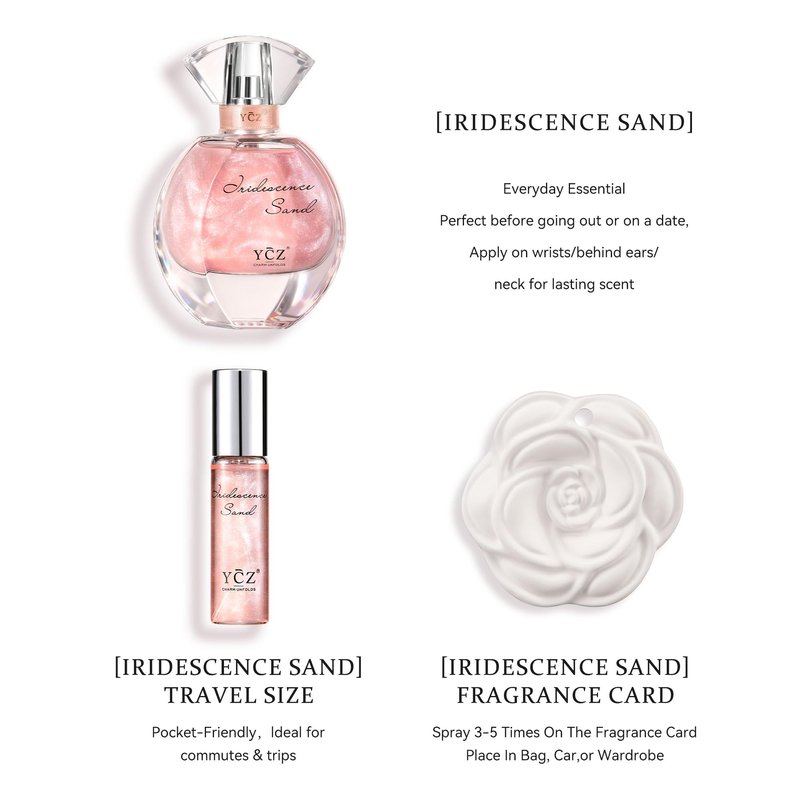 Ycz Quicksand Perfume Luxury Women's Perfume Gift Set for Mothers Day Gifts, 2.19oz (65ml) Eau De Parfum, Long-Lasting Oriental Fragrance with Grapefruit, Citrus Blackcurrant, Unique Gift for Women