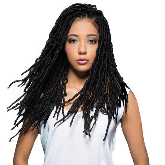 Bobbi Boss Synthetic Hair Crochet Braids African Roots Braid Collection Nu Locs 18" (6-PACK, 4)