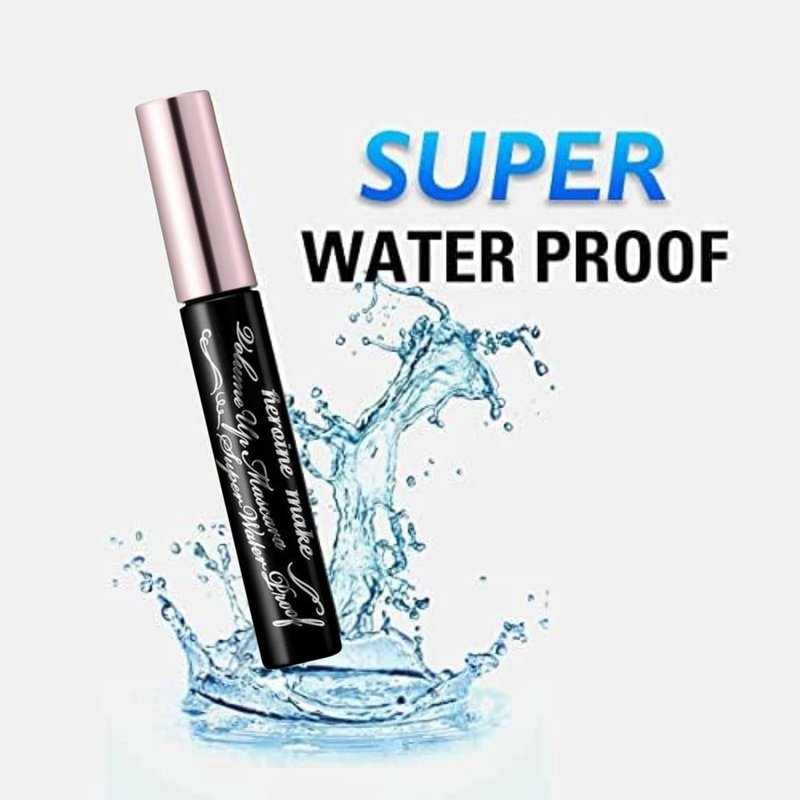 Heroine Make Volume & Curl Mascara - Waterproof, Lengthening Formula for Defined Lashes | Black, Smudge-Proof