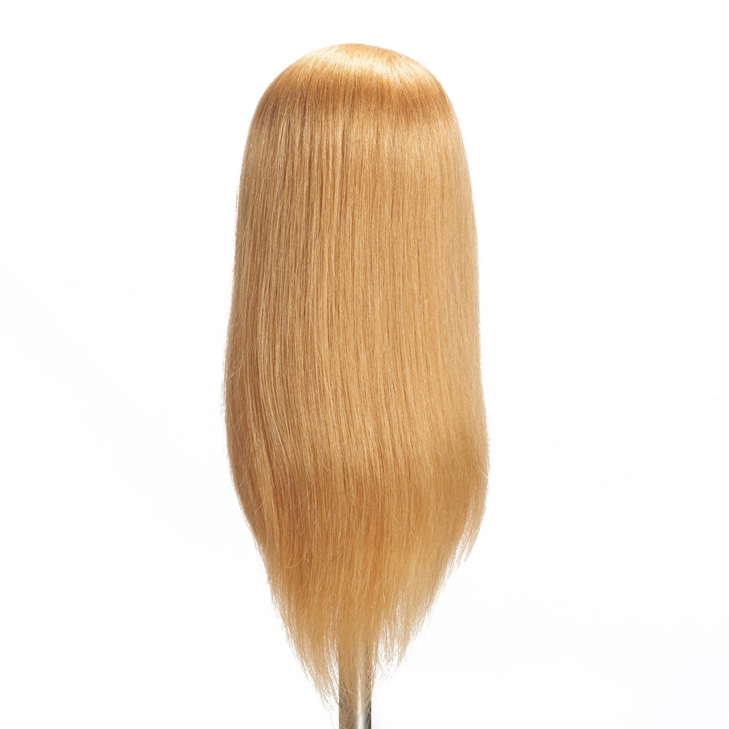 Mannequin Head 20"-22" 100% Human Hair Hairdresser Training Head Mannequin Doll Head Cosmetology Manikin Training Head Hair for Practice Cutting Braiding with Free Clamp Holder 92022W2714