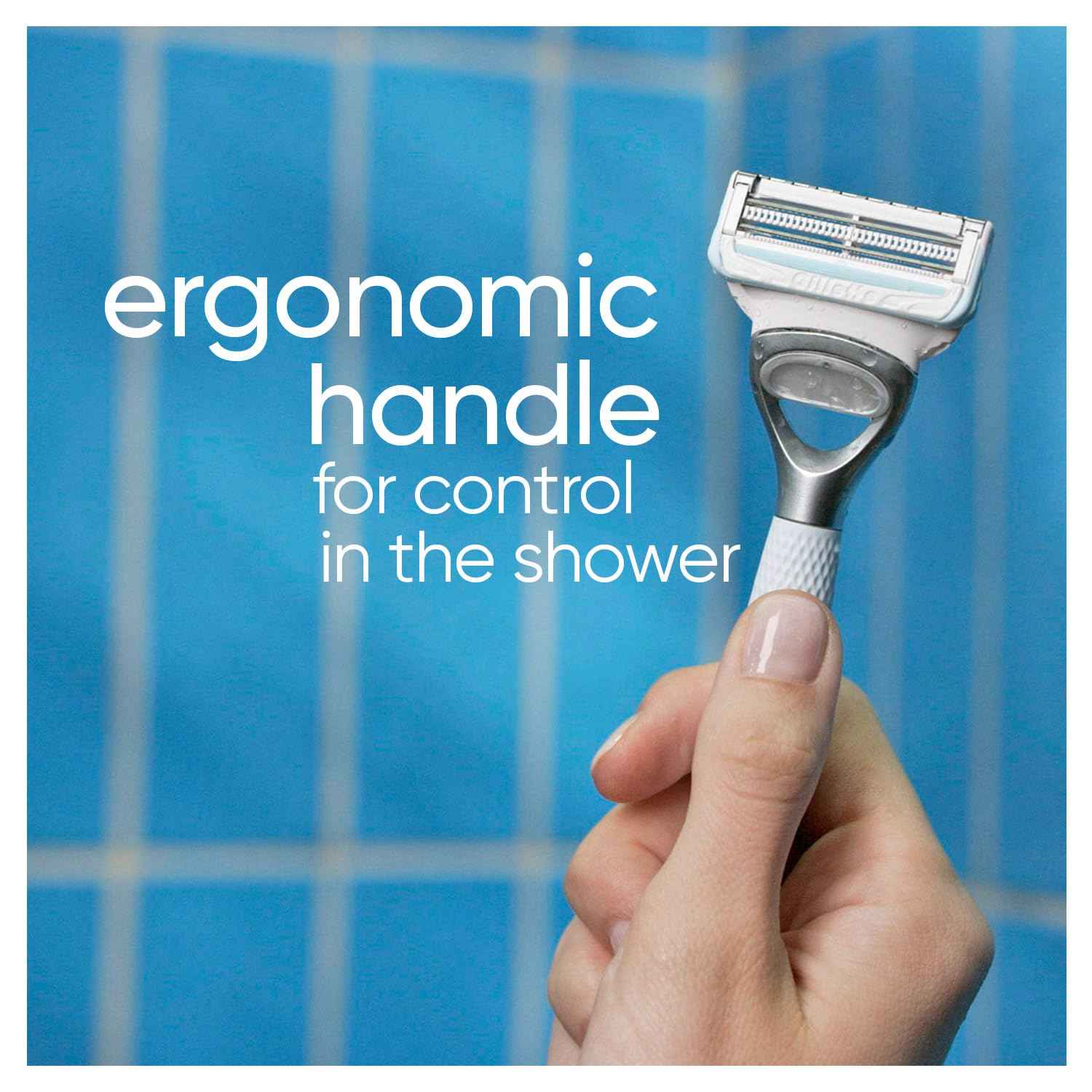 Gillette Venus for Pubic Hair and Skin, Bikini Razors for Women, Women's Razor Handle + 4 Blade Refills