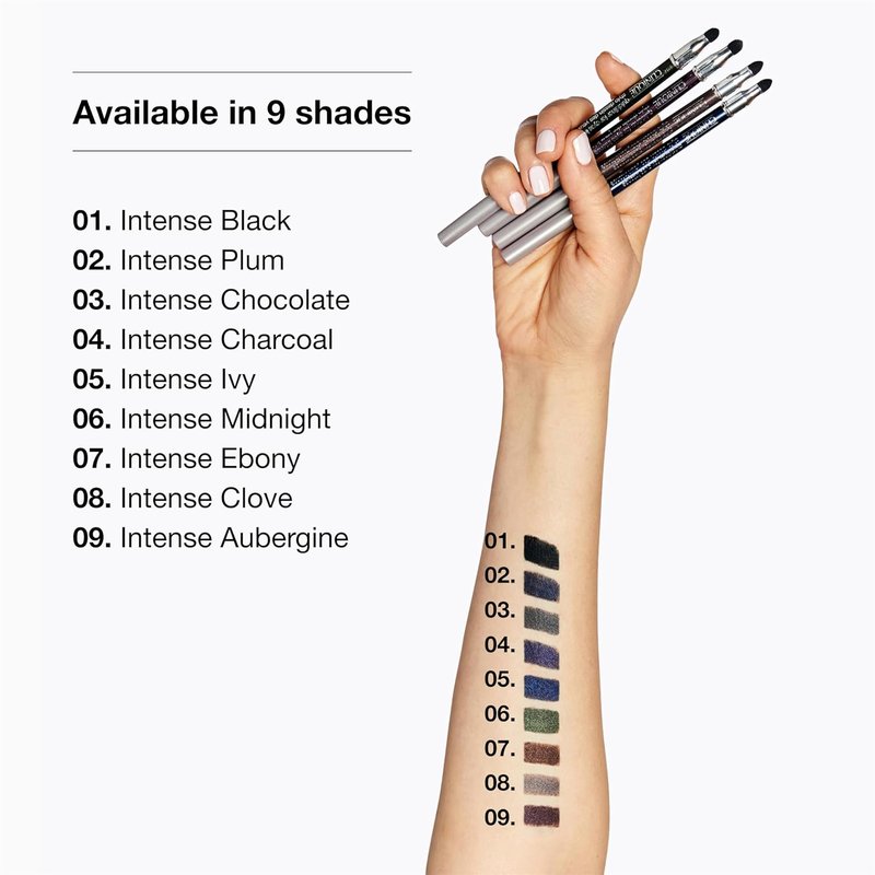 Clinique Quickliner For Eyes - Intense Water-Resistant Eyeliner Pencil | Smudge-Proof, Safe for Sensitive Eyes | 10 Shades Available