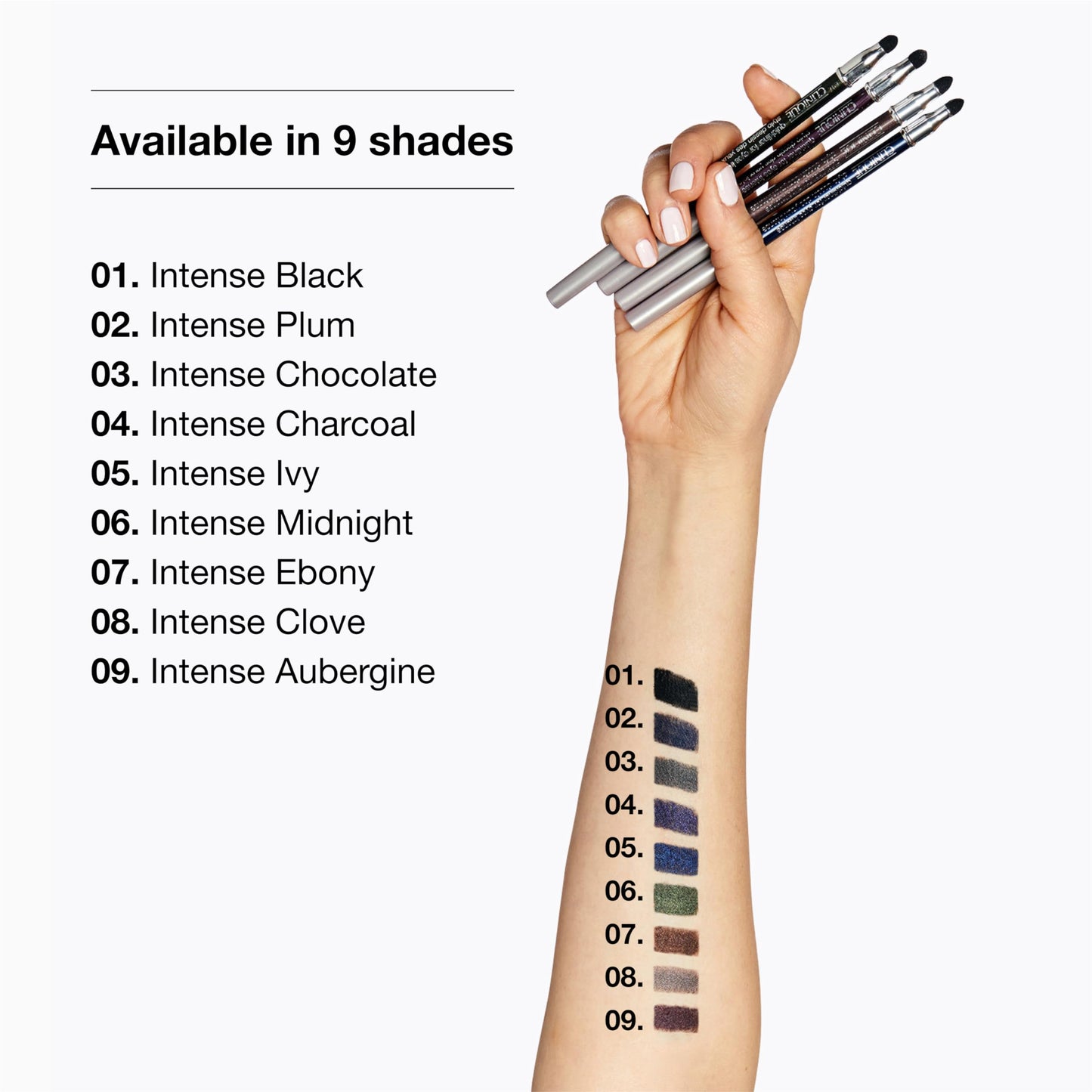 Clinique Quickliner For Eyes Intense Eyeliner Pencil | Water Resistant, Smudge Resistant + Safe For Sensitive Eyes, Intense Clove