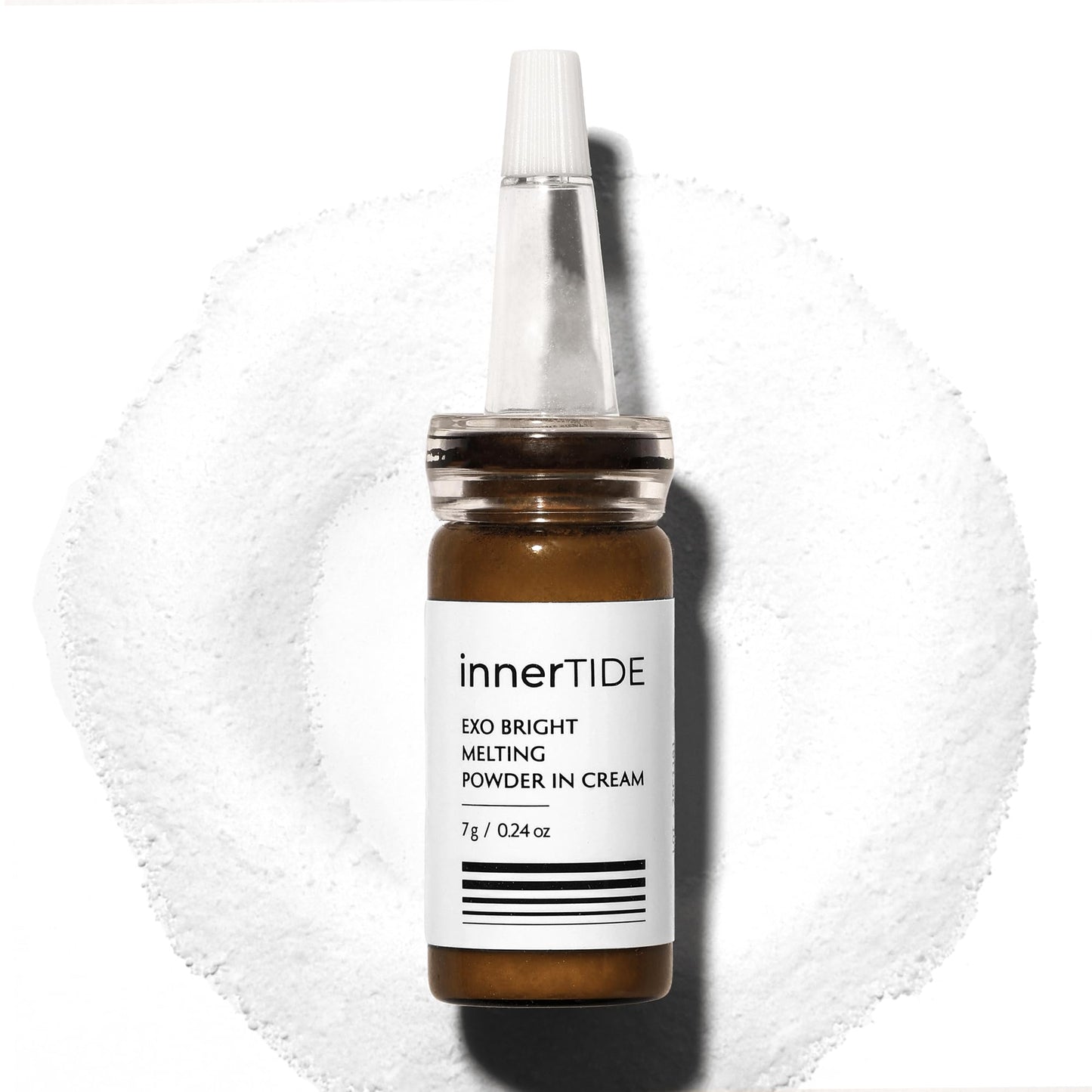 innerTIDE Exo Bright Melting Powder in Cream - 200 Million Exosomes, Glutathione, Collagen, Niacinamide | Hydrating, Barrier Repair, Brightening, Anti-Wrinkle, Pore Care | Korean Skin care 0.24oz / 7g