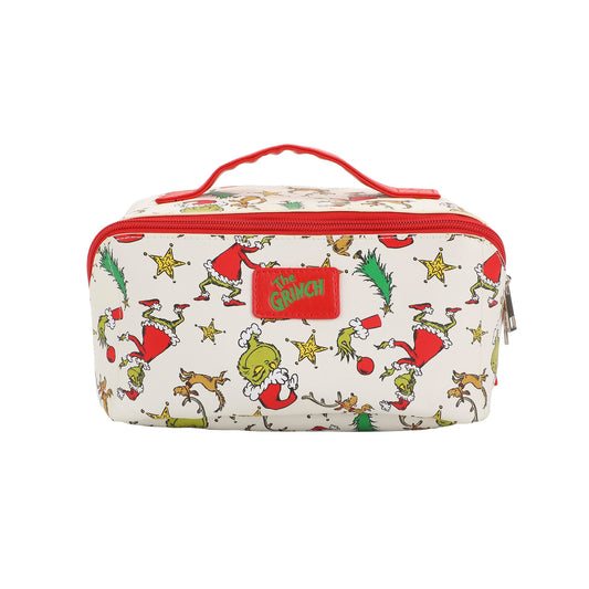 Bioworld The Grinch Holiday All-Over Print Women's Novelty Cosmetic Bag