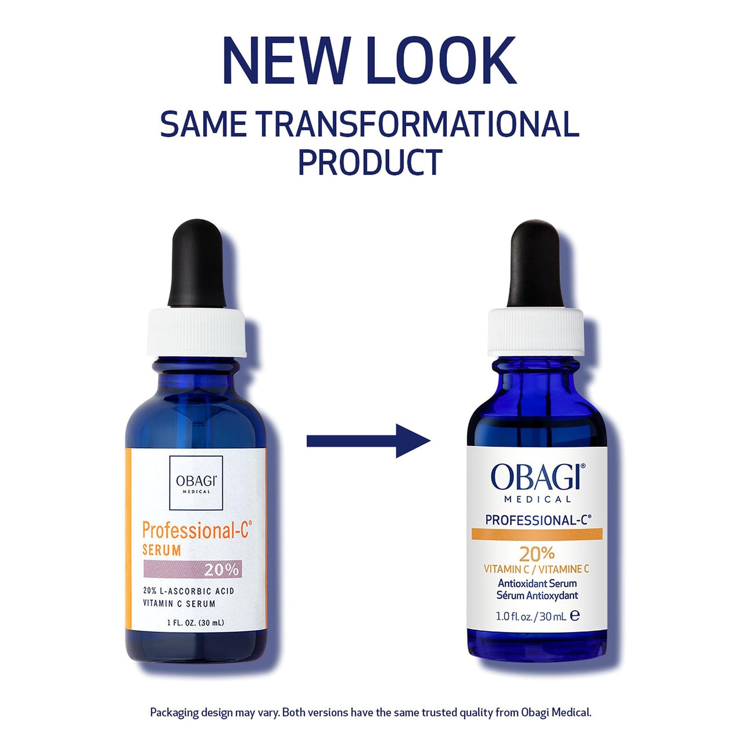 Obagi Professional C Serum 20%, Vitamin C Facial Serum with Concentrated 20% L Ascorbic Acid for Normal to Oily Skin, 1.0 Fl Oz