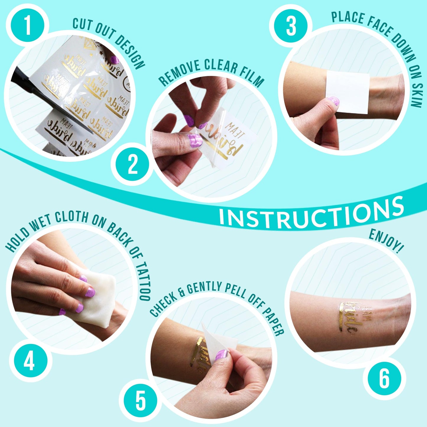 Terra Tattoos Gold Metallic Tattoo Flash Sheets Designs of Stars, Feathers, Moon & more! Face Tattoos for Women Waterproof Nontoxic Long Lasting 75+ Designs for Vacation, Festivals Parties - Gold