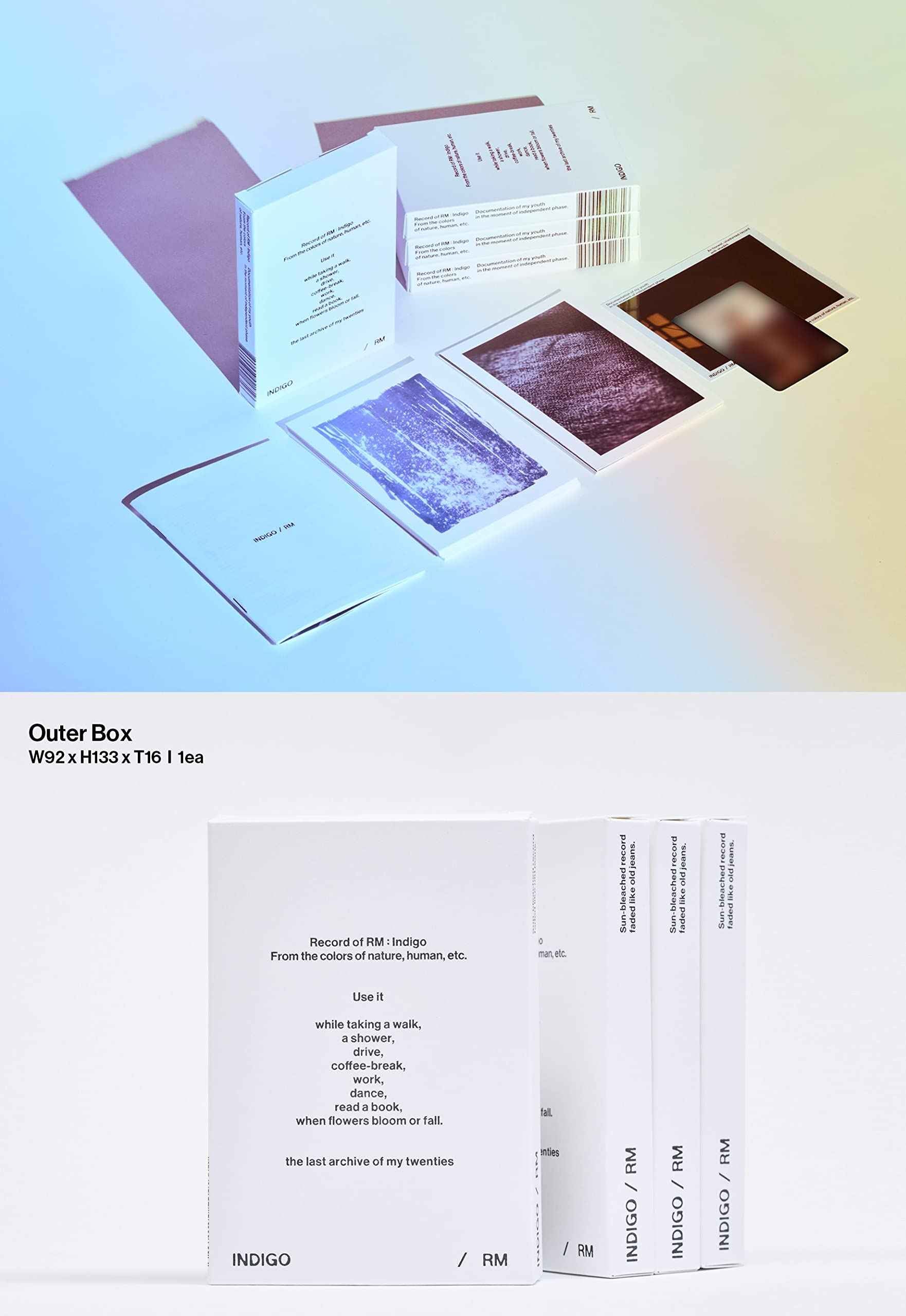 RM 'Indigo' Postcard Edition (Weverse Albums ver.)（韓国盤）