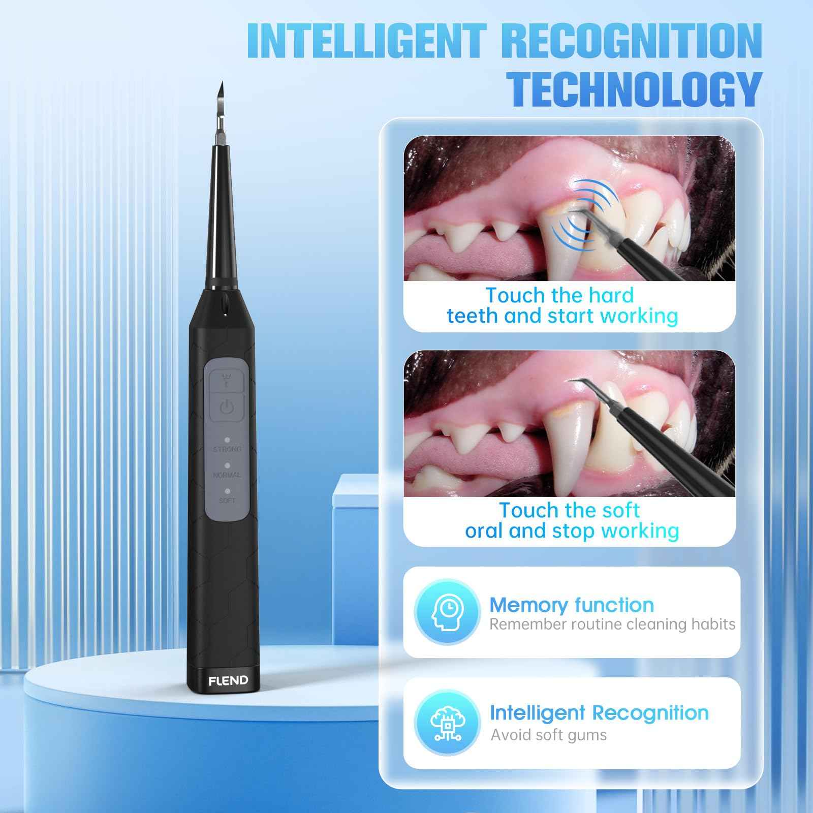 Ultrasonic Dental Care Device – High-Frequency Plaque & Tartar Control, 3 Adjustable Modes, Waterproof, USB Rechargeable, Magnify