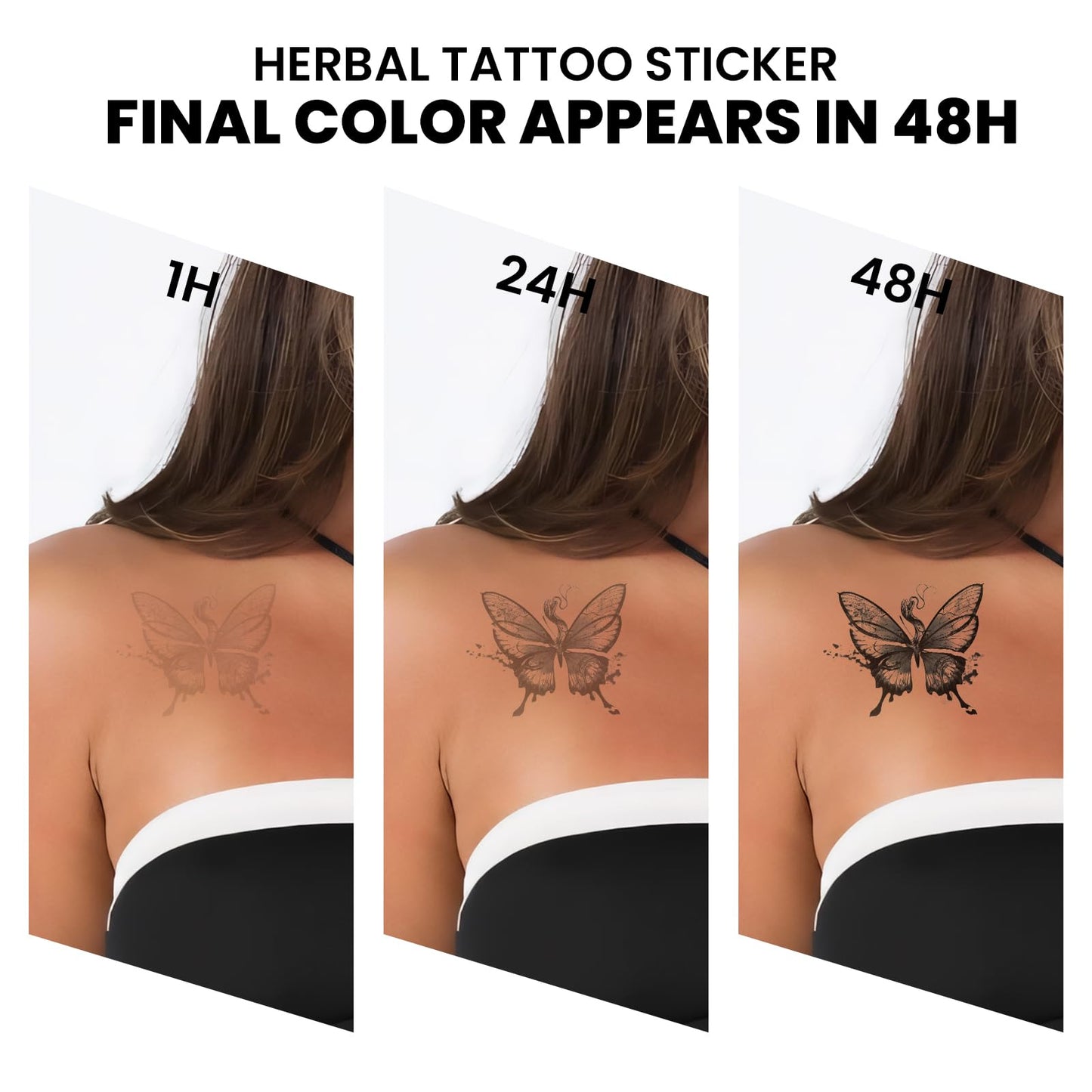 UBICA Semi Permanent Tattoo, 2 Sheets 96 Tiny Cross Temporary Tattoo for Finger Hand, Minimalist Black Christian Religious Fake Tattoos Stickers for Men Women Adult, Lasts 7-15 Days Waterproof
