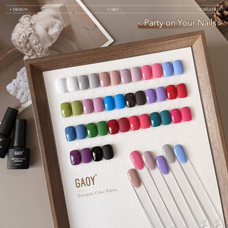 Gel Nail Polish Set - 23 Pcs with 20 Vibrant Colors & 3 Soak-Off Base/Top Coats | DIY Nail Art Kit