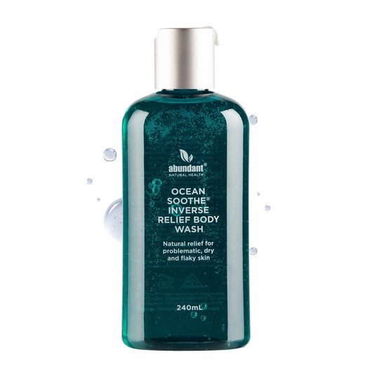 Abundant Natural Health Ocean Soothe Inverse Relief Body Wash with Highly Concentrated Pure Magnesium Salts to Cleanse and Hydrate Dry, Flaky Skin, Moisturizing, Fragrance-Free, 240mL