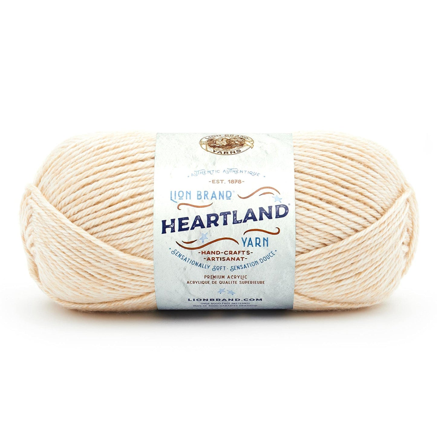 Lion Brand Yarn Heartland Yarn, Worsted-Weight Yarn for Knitting, Crocheting, and Crafting, 1 Pack, Acadia