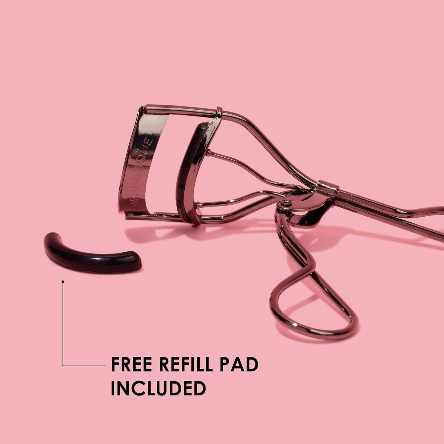 Extreme Lash Curler - Scissor Comfort Handle for Deep Curl | 8-Hour Hold, High Arch Design, Gunmetal Finish