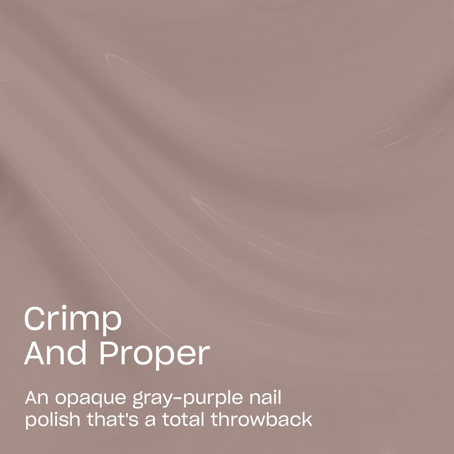 OPI Nail Lacquer Crimp and Proper | Opaque Cool Neutral Purple Crème Chip Resistant Nail Polish | What's Your Mani-tude | Fall 2025