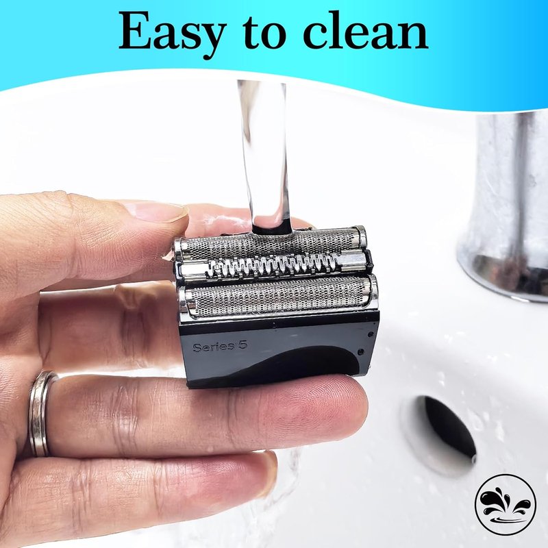 52B Replacement Head for Braun Series 5 Electric Shaver - Wet & Dry Foil Cutter Compatible with Models 5020, 5030, 5040