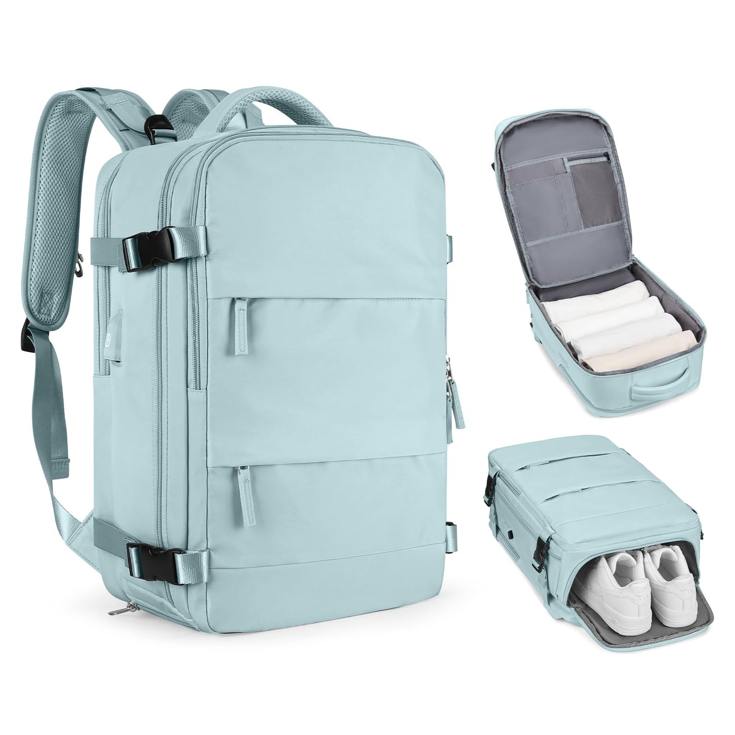 coofay Personal Item Travel Backpack For Women Men Airline Approved Carry On Backpack Flight Approved Waterproof Sports Luggage Backpack Casual Daypack Small Hiking Backpack