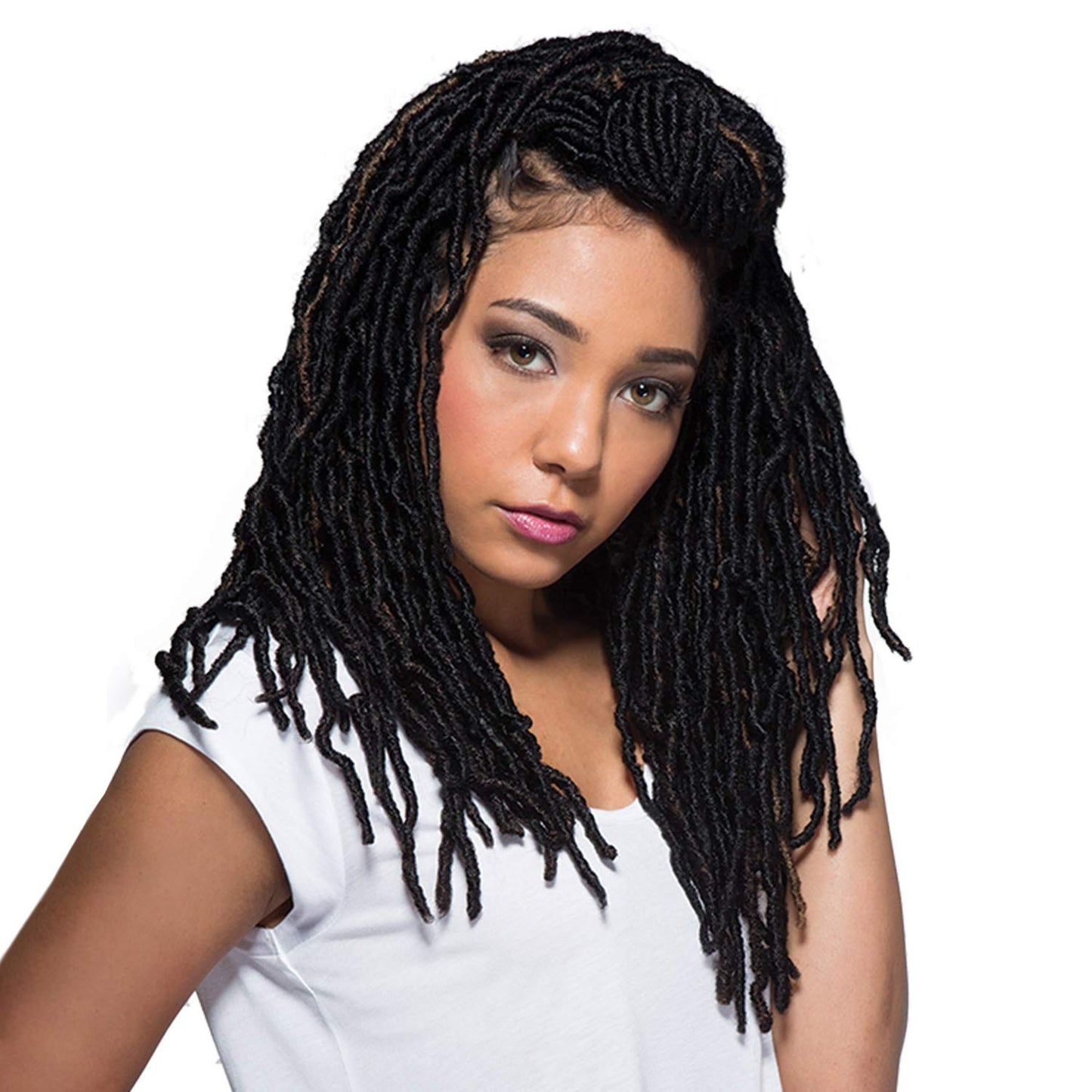 Bobbi Boss Synthetic Hair Crochet Braids African Roots Braid Collection Nu Locs 14" (6-PACK, M1B/27)