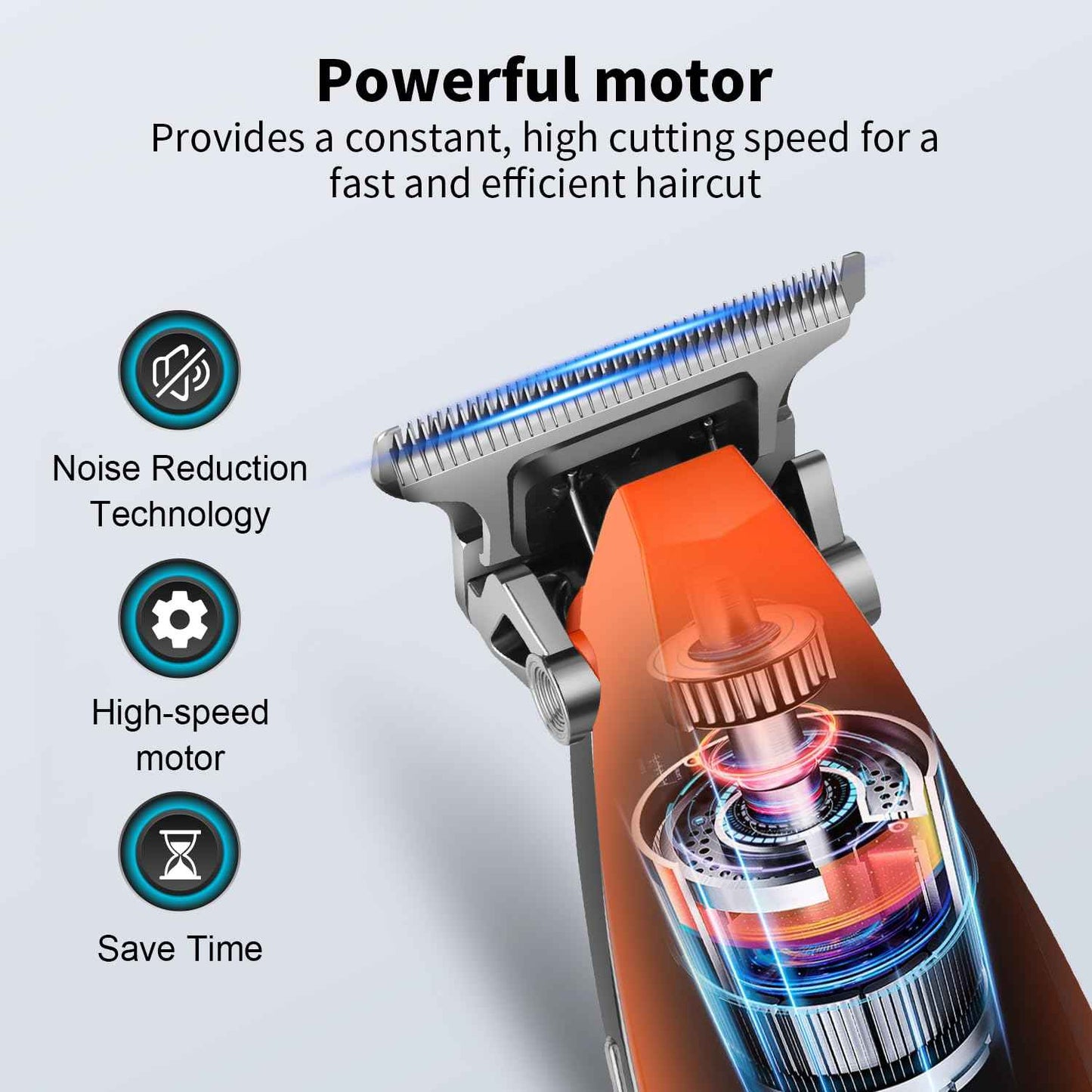 HIENA PRO Cordless Professional Beard Trimmers for Men, Rechargeable Electric T-Blade Hair Trimmer, Facial Trimmer and Hair Cutting Clippers, Gifts for Men