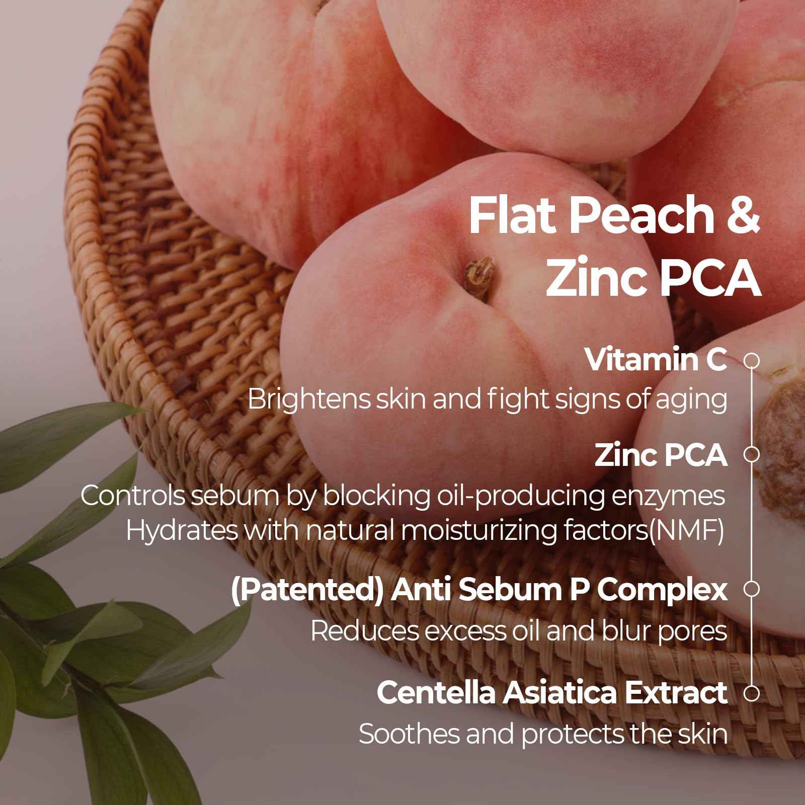 SKINFOOD Peach Cotton Zinc PCA Essence Serum Primer, Korean Skin Care Makeup Prep Hybrid Face Serum, Blurring Matte, Sebum & Oil Control, Hydrating Primer for Sensitive, Oily Skin (1.69 fl. oz.)