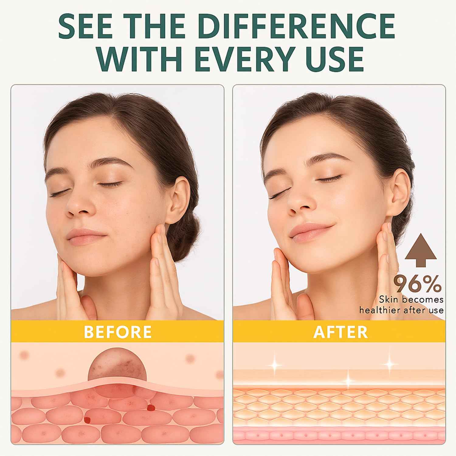 Grass-Fed Tallow Balm with Honey & Beeswax Deep Moisturizing Face & Body Cream Non-Comedogenic, Fragrance-Free For Dry Sensitive Skin Calms Redness 4.2 oz 2PCS