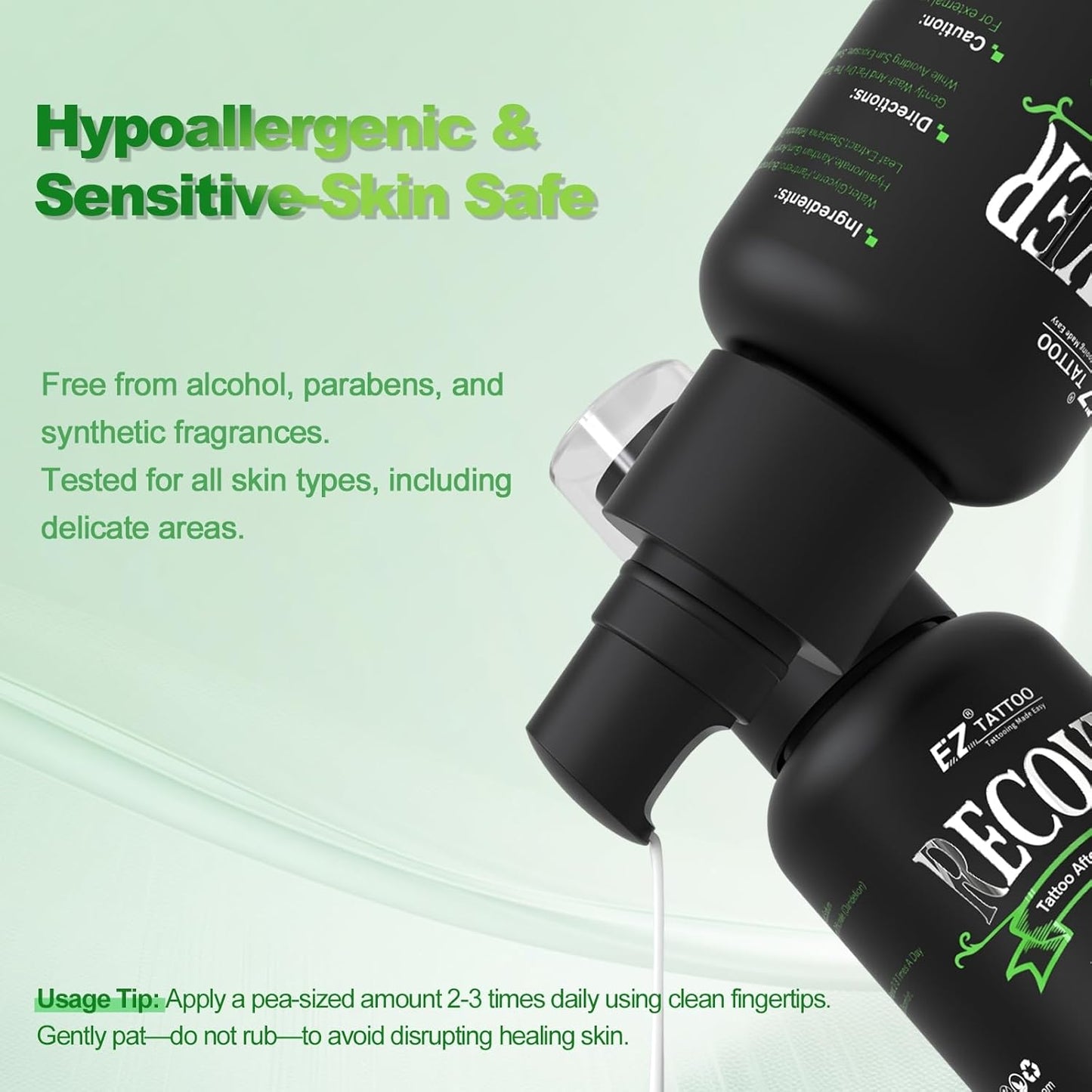 Tattoo Aftercare Kit - 1.7oz Cream & Sunscreen SPF 30 | Natural Healing & Protection Bundle