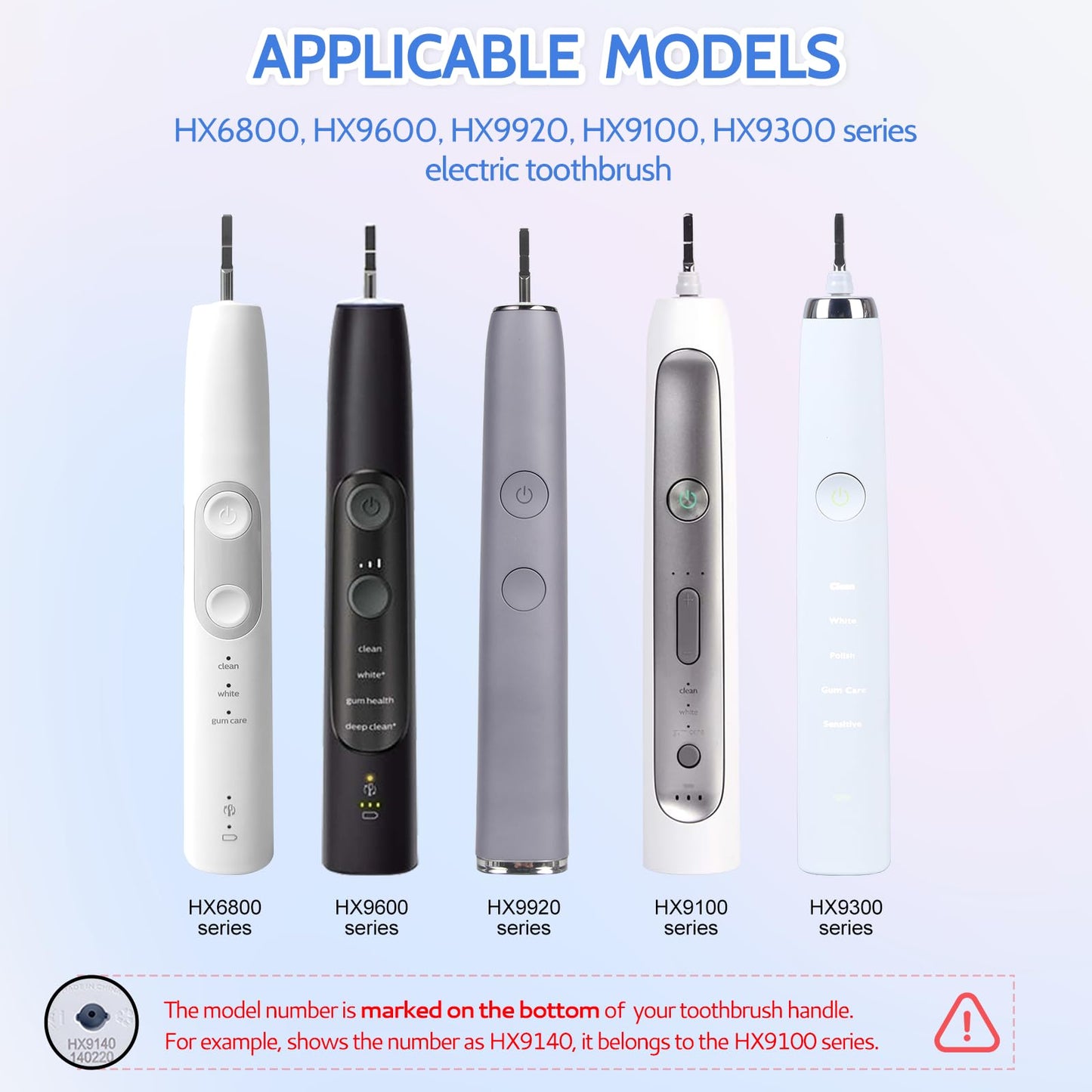 Upgraded Electric Toothbrush Metal Shaft Link Rod Compatible with Philips Sonicare Replacement Parts HX99 HX68 HX75 HX96 Connecting Rod with Waterproof Rubber Seal
