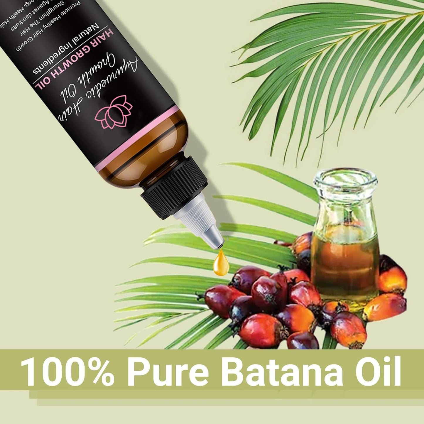Lifewitqueenp Hair Care Growth Oil, Queenp Ayurvedic Hair Growth Oil, Lightweight for All Hair Types (1pcs)