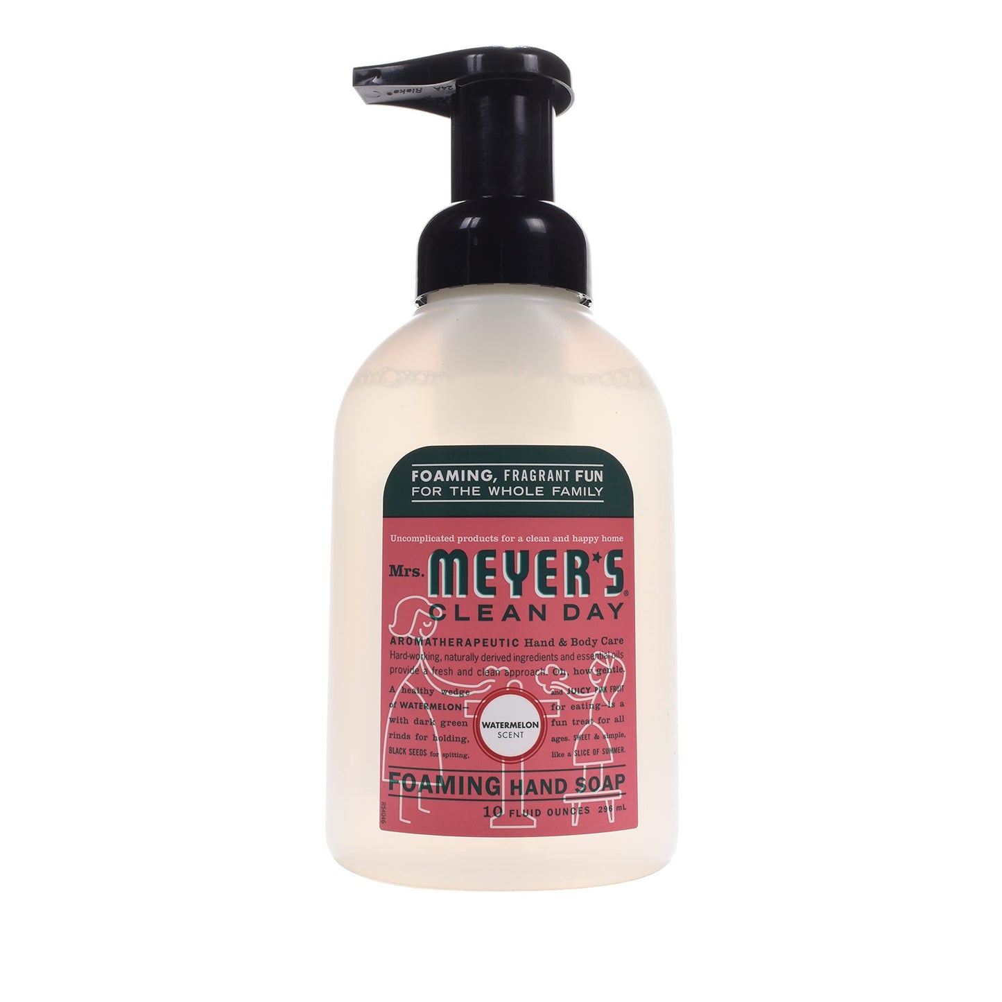 Mrs. MEYER'S CLEAN DAY Foaming Hand Soap, Watermelon, 10 OZ. (Pack of 4)