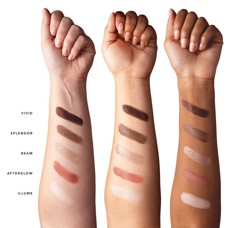 100% PURE Berry Naked Makeup Palette All in One Compact 3 Eyeshadow, Blush, Face Highlighter, Fruit Pigmented Natural Nude, Rose, Smokey Neutral for All Skin Types - Vegan (Nude to Smokey Tones)