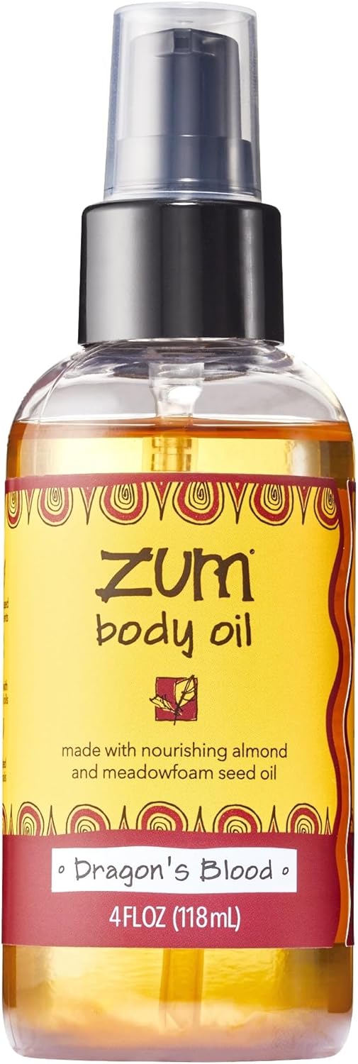 Indigo Wild Zum Dragon's Blood Body Oil - Nourishing Massage Oil with Sweet Almond Oil | 4 fl oz