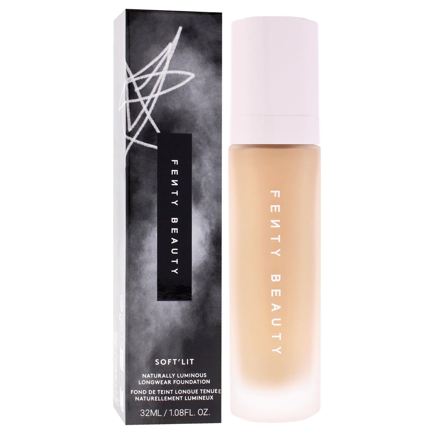 Soft Lit Naturally Luminous Longwear Foundation - 295 Medium Warm Neutral by Fenty Beauty for Women - 1.08 oz Foundation