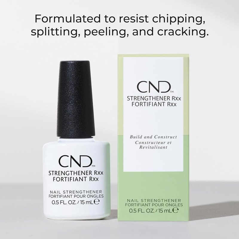 CND™ Nail Strengthener RXx - Tougher, Stronger Nails & Protection for Thin Nails | 0.5 Fl Oz