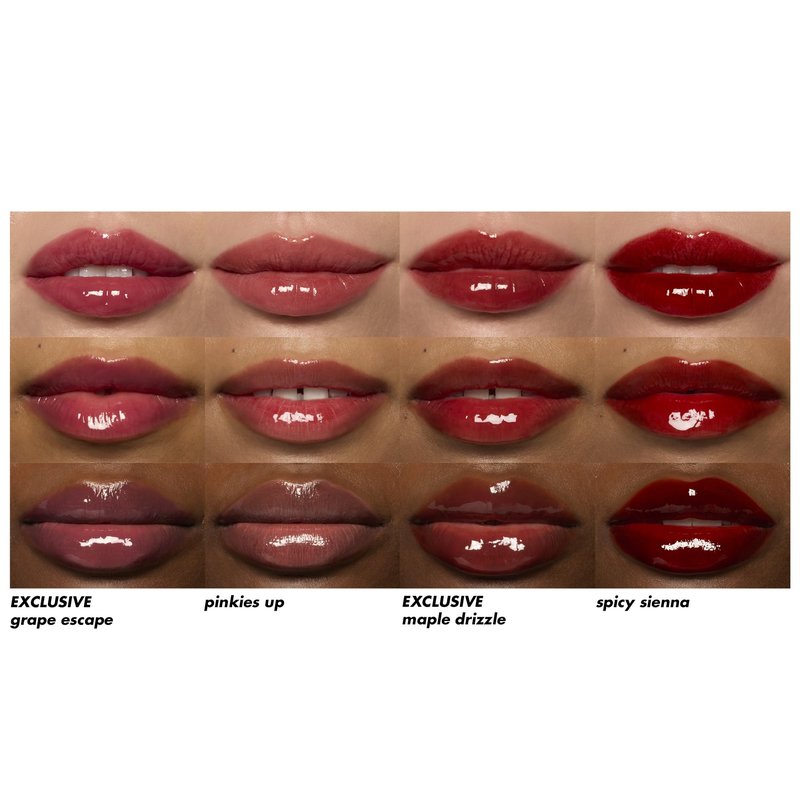 e.l.f. Glossy Lip Stain Shades 4 Days Kit, Long-Lasting Lip Stains For A Sheer Pop Of Color & Subtle Gloss Finish, Vegan & Cruelty-Free, 4 Shades