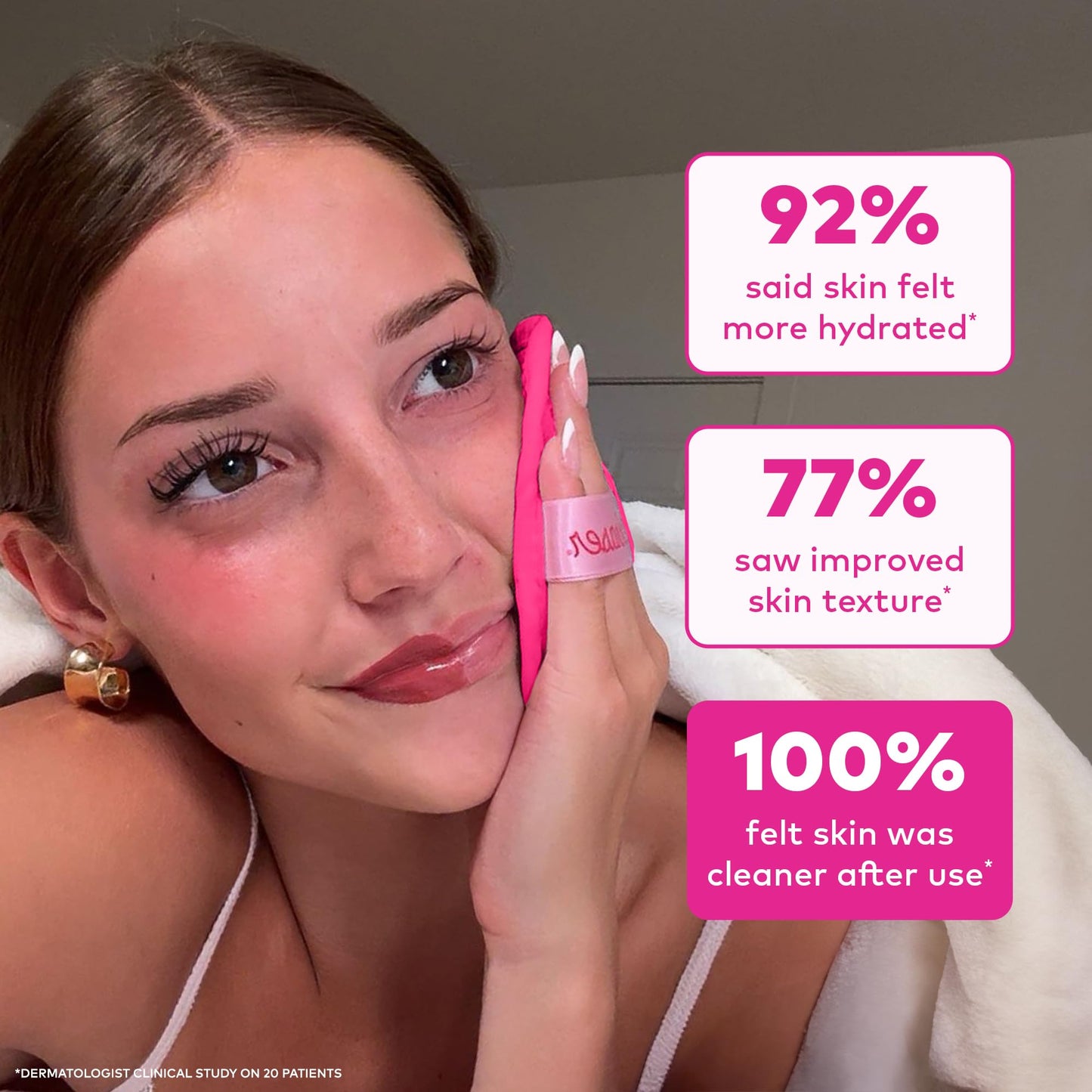The Original MakeUp Eraser 7-Day Set, Erase All Makeup with Just Water, Including Waterproof Mascara, Eyeliner, Foundation, Lipstick, Sunscreen, and More! Sip Happens, 7ct.