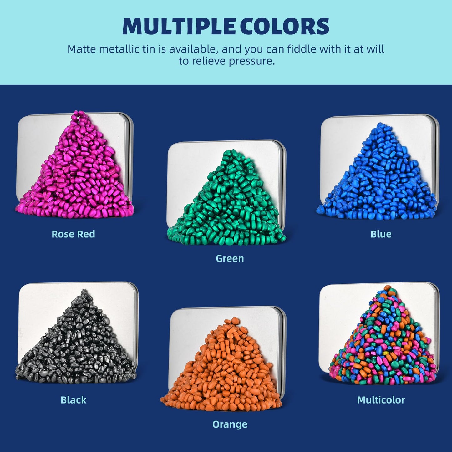 LCVUUK Magnetic Putty Rocks,Rose Red More Than 600 Weak Magnetic Smooth Ferrite Pebbles, Magnet Rock Desk Toys and Time-Killer for Adults