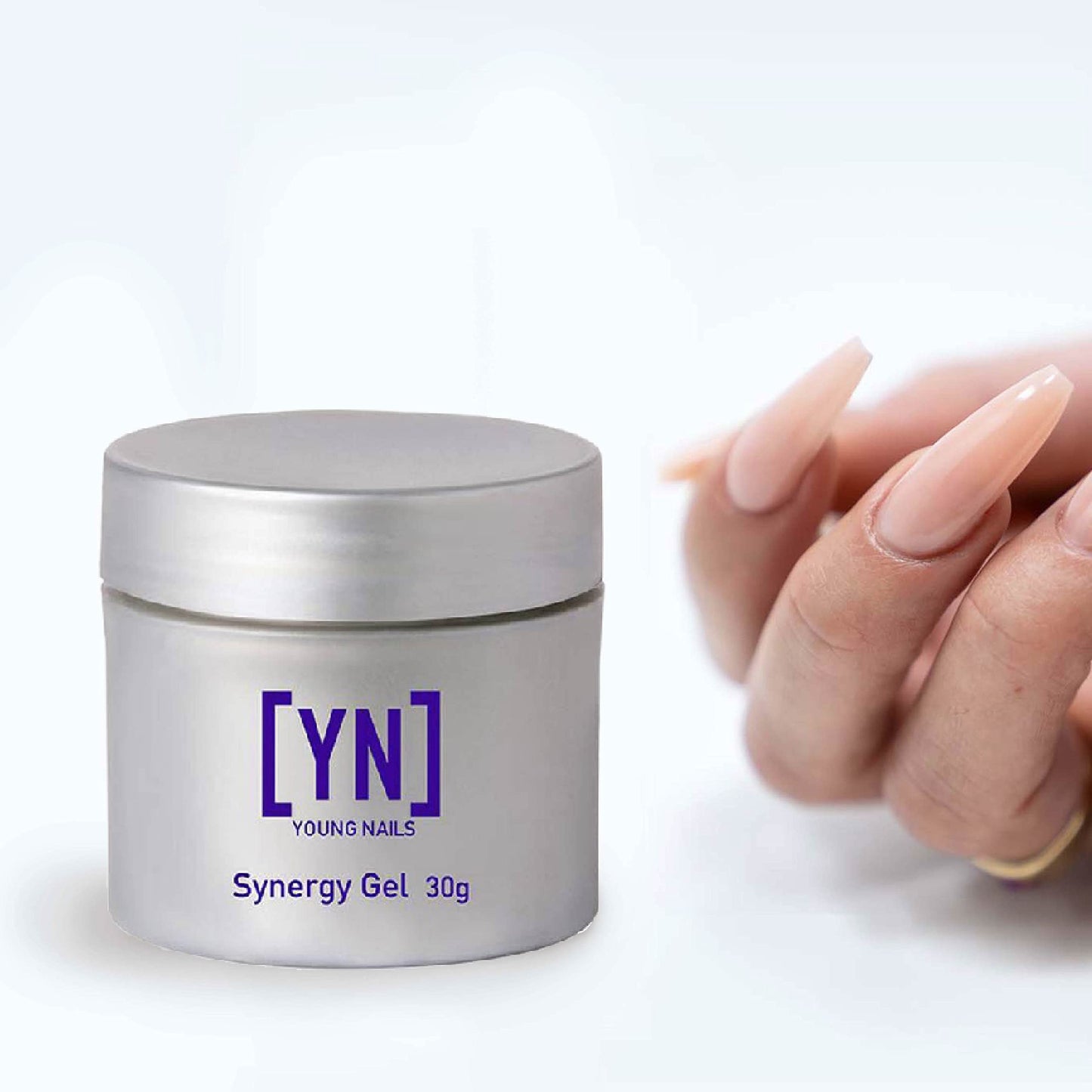 Young Nails Synergy Gel System, Building Gel - Hard Builder Gel, Superior Adhesion & Strength, Structured Nail Gel Builder - Concealer Gel, Pink, 30g
