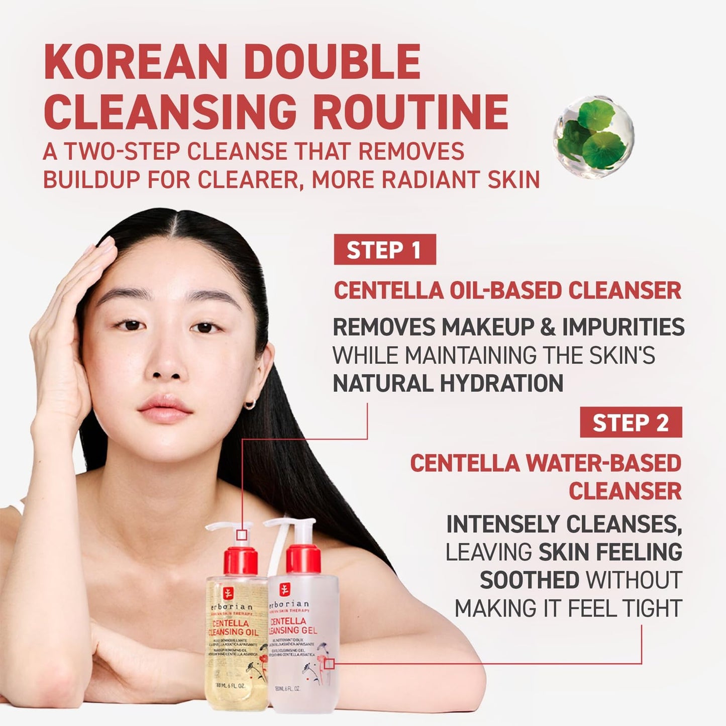 Erborian Cleansing Oil, Gentle Makeup Remover with Centella Asiatica Known for Soothing Properties, Hydrates & Supports Skin Barrier, Korean Skincare