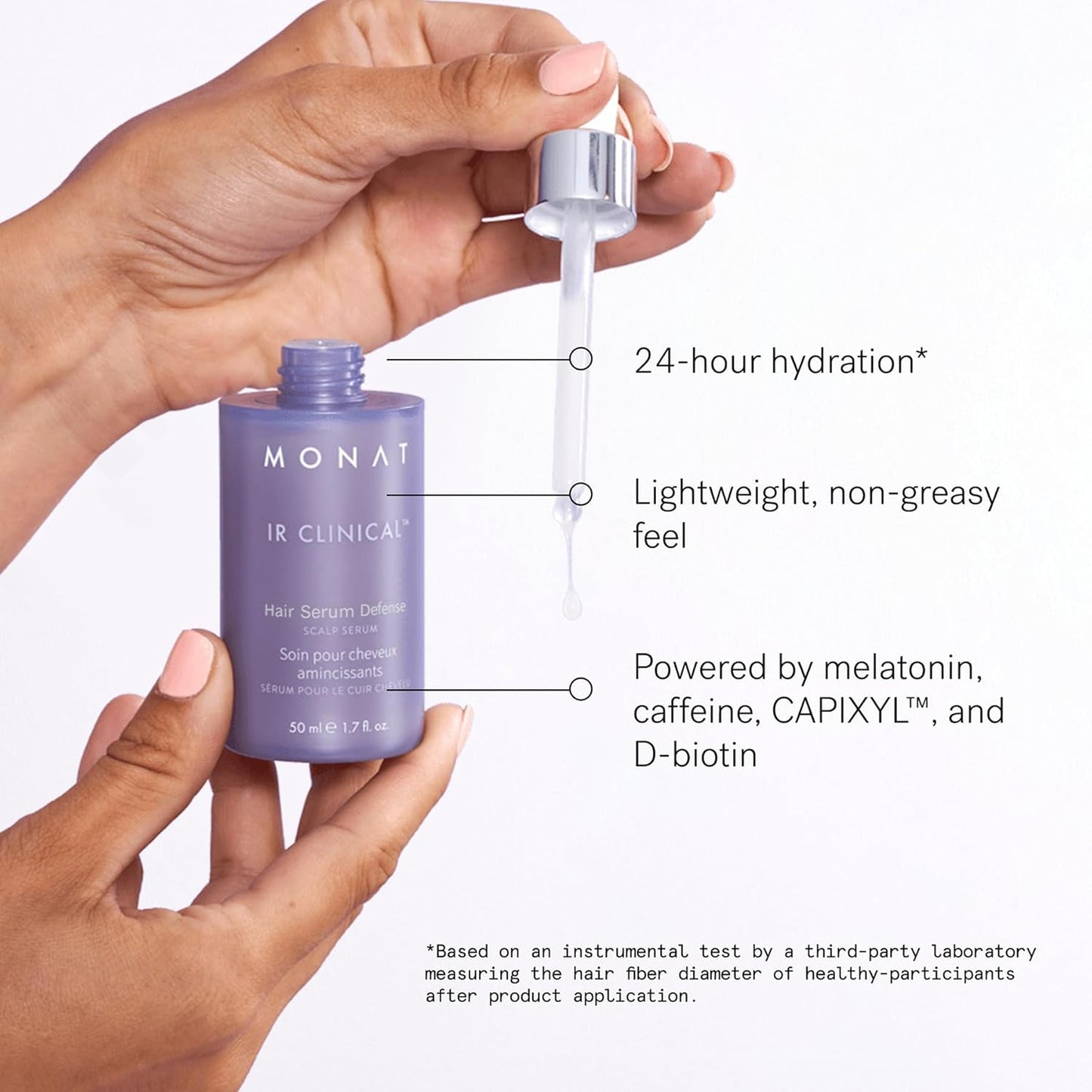 MONAT IR Clinical™ Hair Thinning Defense Scalp Serum - Nourishes Scalp, Reduces Breakage | Thicker, Fuller Hair