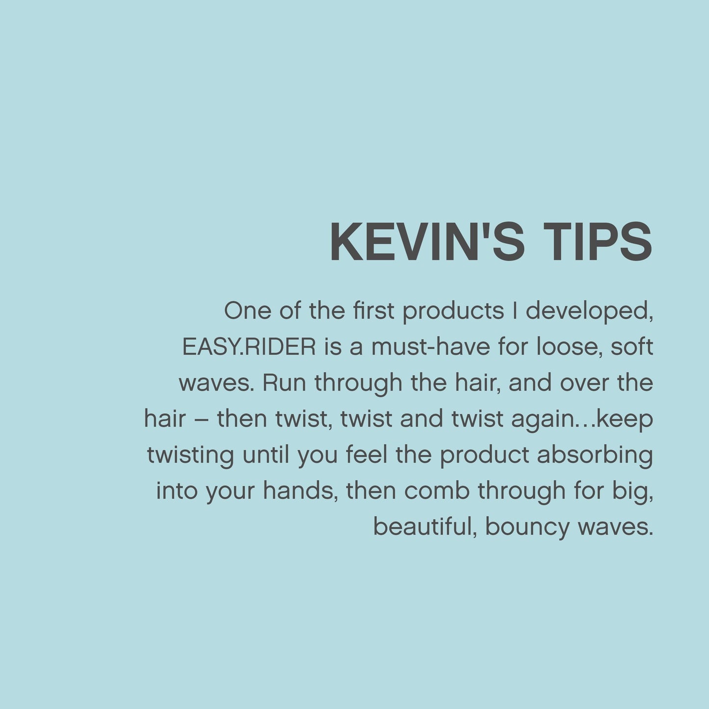 KEVIN.MURPHY EASY.RIDER - Hair Cream for All Hair Types - Anti Frizz for Hair Styling - Curl Activating Cream - Frizz Control Cream - 100g / 3.5 oz