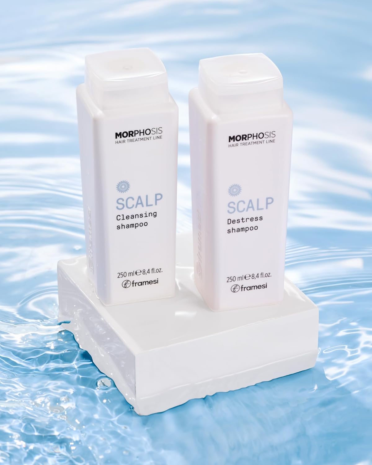 Framesi Morphosis Scalp Destress Shampoo - Soothing Formula for Sensitive Scalps | 8.4 fl oz, Natural & pH Balanced