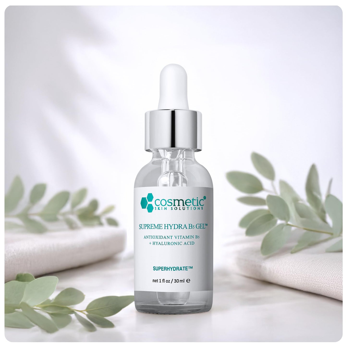 Supreme Hydra B5 Gel for Face, Deeply Moisturizing Vitamin B5 & Hyaluronic Acid Gel, Oil-Free Hydrating Moisturizer for Smooth, Plump Skin – 1 fl oz