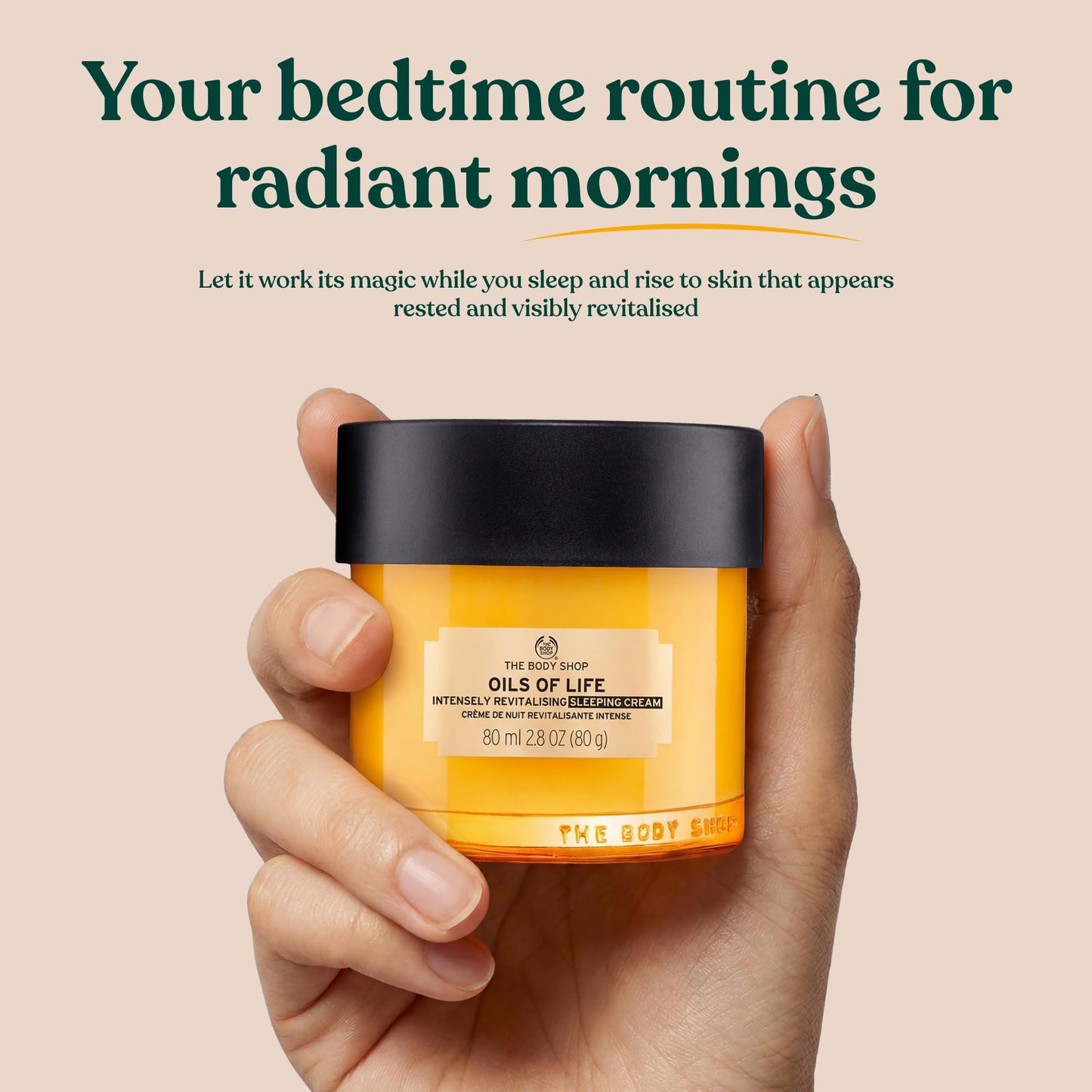 The Body Shop Oils Of Life Intensely Revitalising Sleeping Cream, 100% Vegan Night Cream, 2.7 Oz, one size (I0038833)